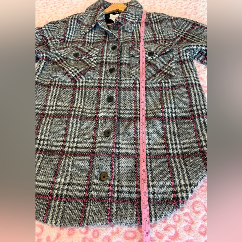 Greylin Anthropologie Knit Grey Jacket Women’s 
Up Fuzzy Boho Retro Size: S - Picture 8 of 12